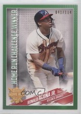 2019 Topps Home Run Challenge Winner April Green 41/114 Ronald Acuna Jr 7xr