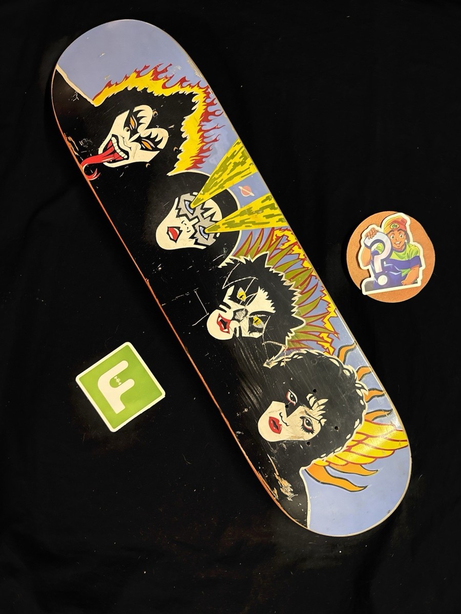 SUPER RARE 1996 Ozzy Alvarez KISS Screened Human Skateboard Deck