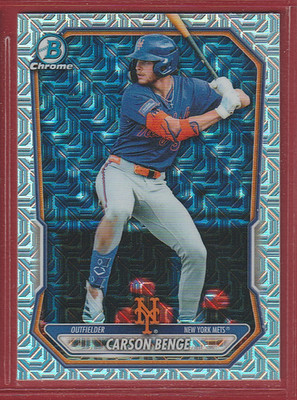 2026 Bowman Chrome Mega REFRACTOR #bcp111 CARSON BENGE - N.Y. Mets - 604   