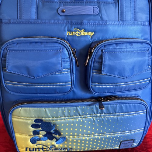 BNWT runDisney Disney Parks LUG Puddle Jumper Travel Bag Bright Blue Quilted