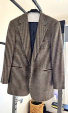 VTG Polo Ralph Lauren Houndstooth Wool Sport Coat 43R Made in USA