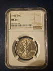 1943 Silver Walking Liberty Half Dollar MS64