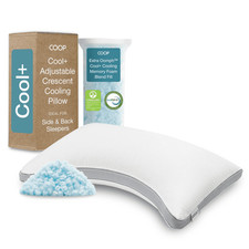 Coop Sleep Goods Eden Cool Crescent Pillow King Cooling Gel Support
