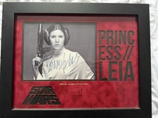 Carrie Fisher signiertes Prinzessin Leia 10 x...