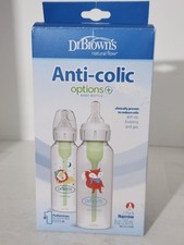 Dr. Brown's Natural Flow Anti-Colic Options Narrow Baby Bottle Fox  Lion 8oz