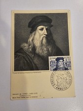 Carte FDC 1er Jour De France RARE  De Léonard de Vinci N° 929 à Amboise de 1952