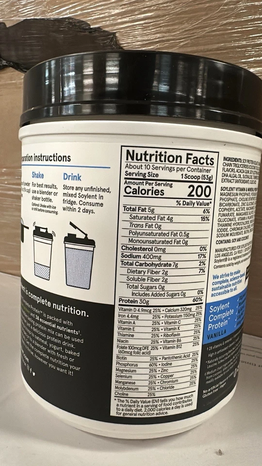 **03/2025** Proteína en polvo completa Soylent, vainilla, batido de proteínas de 30 g Foto 2 de 4