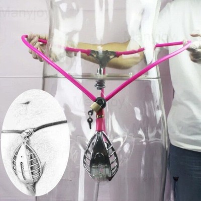 Male Stainless Steel Chastity Belt Hollow Cage Lock Device Restraints Bondage SM