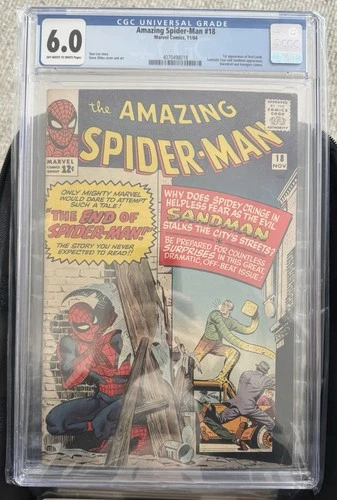 Amazing Spider-Man #18 (1964) CGC 6.0 -- 1st Ned Leeds appearance; FF & Avengers