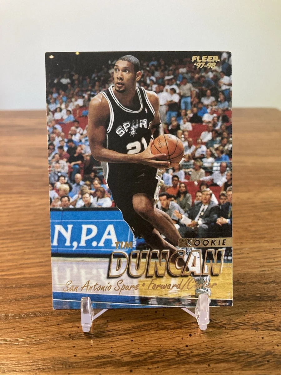 Fleer Tim Duncan Basketball Rookie Sports Trading Cards