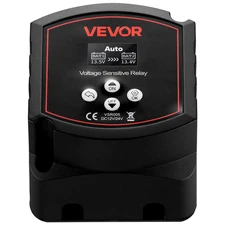 VEVOR 12V 300A Dual Battery Isolator, Smart VSR for Car RV Truck Boat