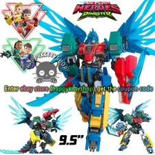 Quantum Heroes Dinoster Guardians Metatron Alpha Dragon Transformer Robot Figure