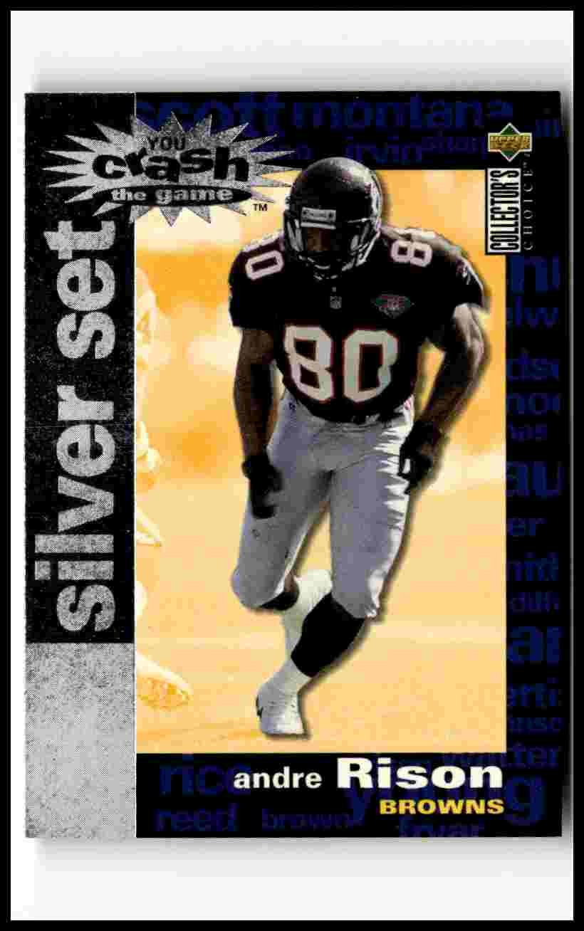 1995 Collector's Choice #C25 Andre Rison You Crash the Game Silver Set Exchange