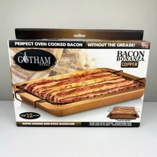 Gotham Steel Bacon Bonanza Non-Stick Bakeware Rack As Seen On TV OPEN BOX NEW