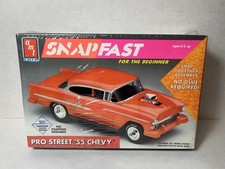 Amt Snapfast 1955 Chevy Pro Street 132 Model Kit 8724 1992 New Sealed Rare