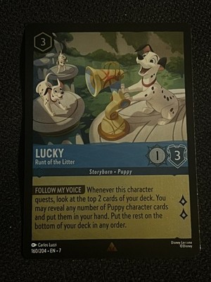 Lorcana Lucky Runt Of The Litter Foil