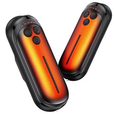 DeeKom Rechargeable Hand Warmers 2 Pack, 6000mAh Electric Warmer Black