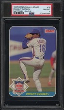 1987 Donruss All-Stars Dwight Gooden National League Jumbo Card Rare #18 / PSA 8