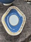 HTF Wedgwood Whitehall Powder Blue MCM Handled Gravy Boat with Underplate W3993 — photo 3