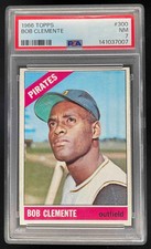 1966 Topps #300 Bob Clemente PSA 7