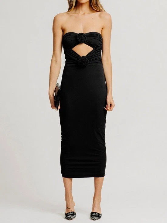 green emerald velvet dress Miley Dress White / M