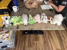 Ganz Webkinz Lil' Kinz Lot of 8 Plush Toys, No Codes, VG- EX condition