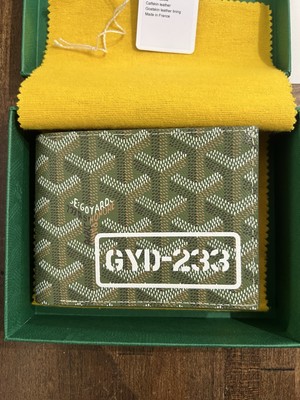 Goyard Khaki Limited Edition Victoire 8 Card Wallet New w/ Tags