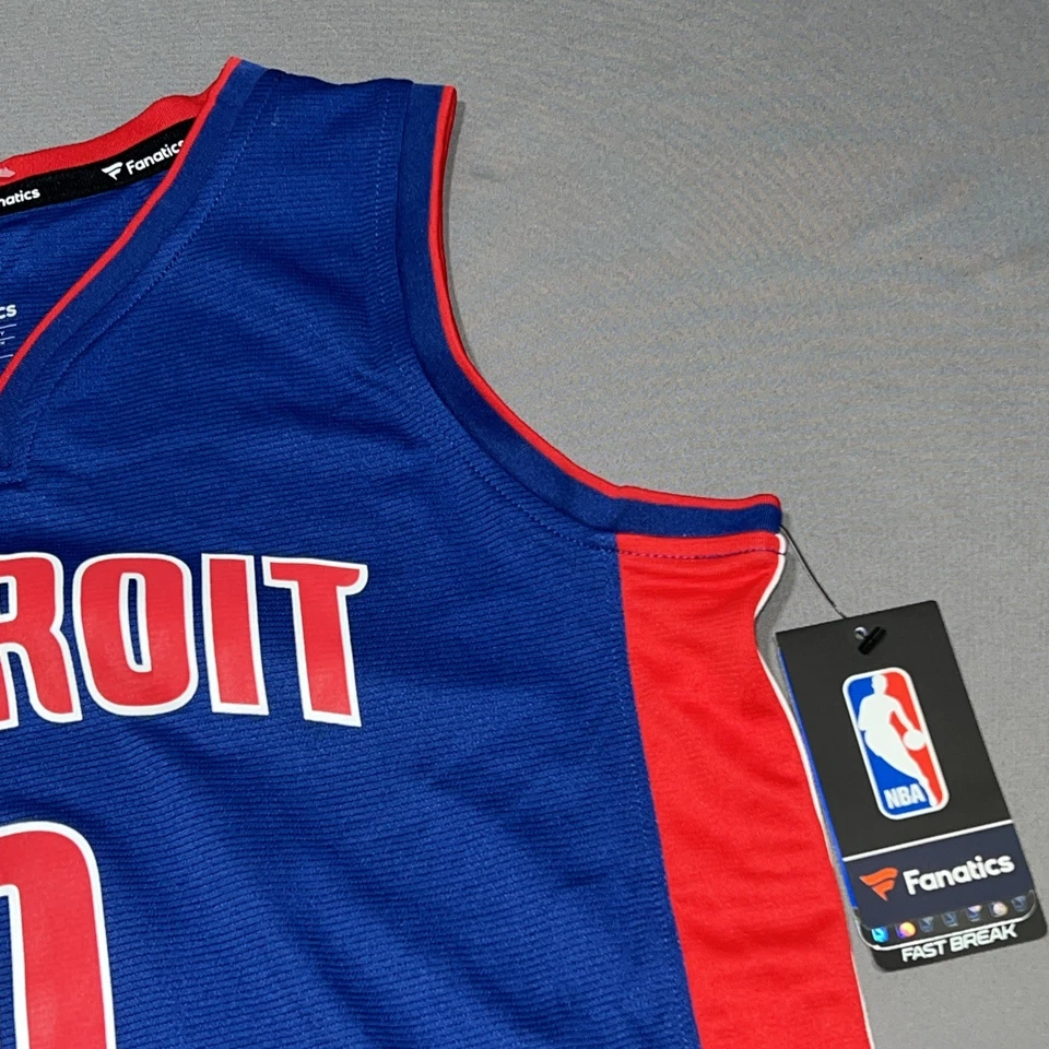 Новая футболка с ценниками Fanatics Fast Break Detroit Piston молодежная L синяя 0 Andre Drummond-4896 - Изображение 3 из 4