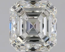 Cert. AGI 1.49 CT Asscher Cut Natural Mined Diamond Loose H color VS2 clarity