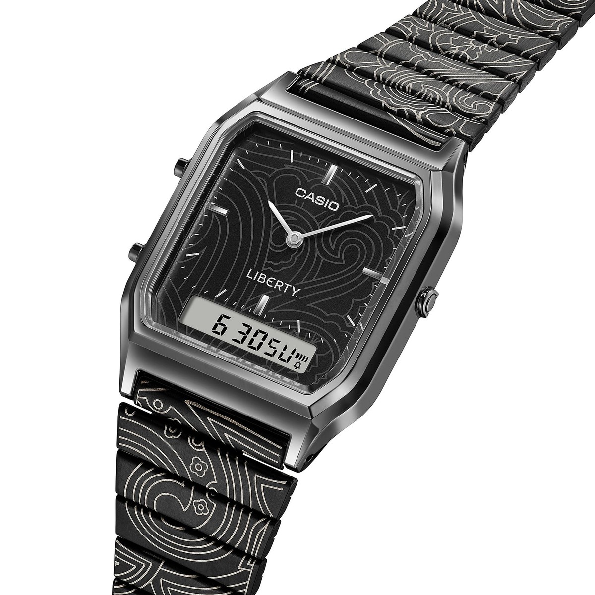 Casio x Liberty Black Ion Plated Stainless Steel Band Limited AQ