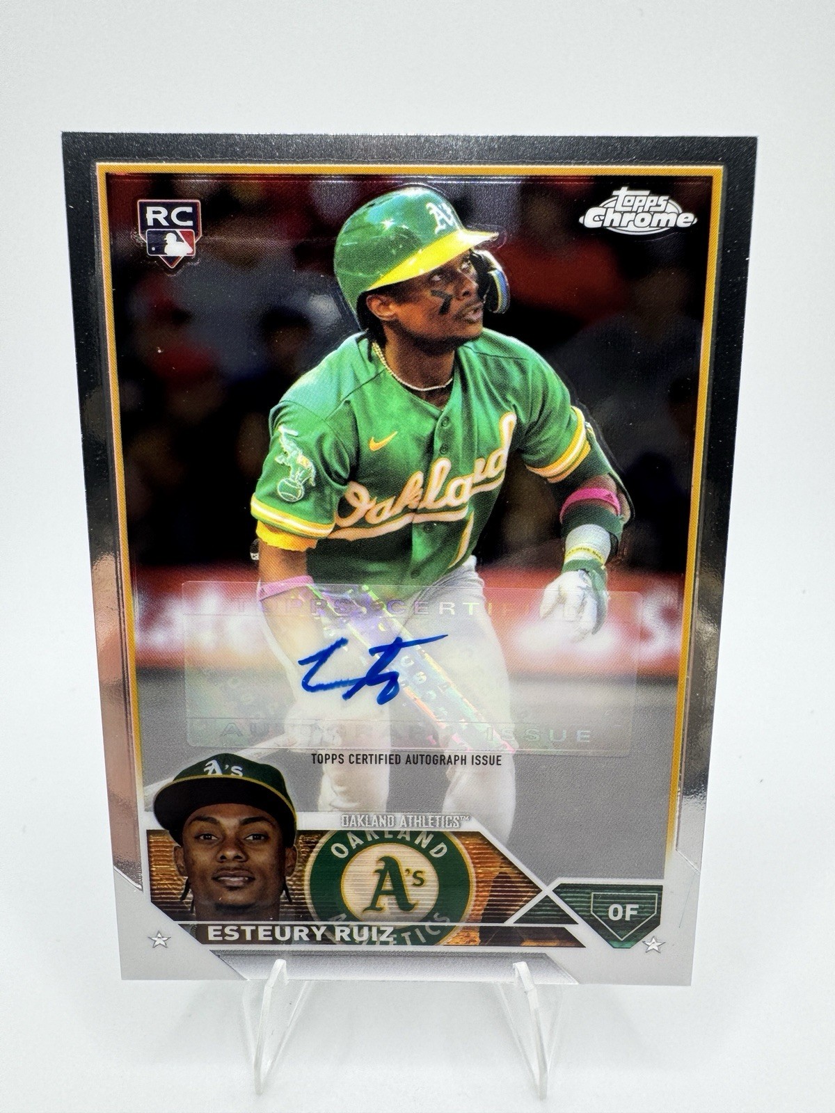 2023 Topps Chrome Update Series - Autographs Esteury Ruiz #AC-ER (AU, RC)