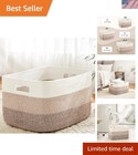 Blanket Basket Storage Baskets for Laundry Toys Blankets Nursery Modern