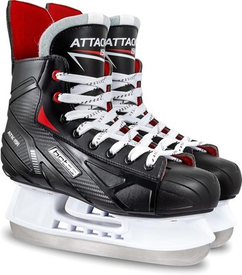 Botas Attack 191 Mens Ice Hockey Skates Adult 10.5 Made in Czech Republic BLACK