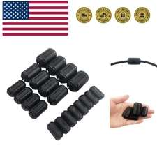 20Pcs Clip-on Ferrite Ring Core Ferrite Bead RFI EMI Noise Suppressor Cable C...