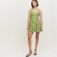 Reformation Linen Kristen Dress In Sushi