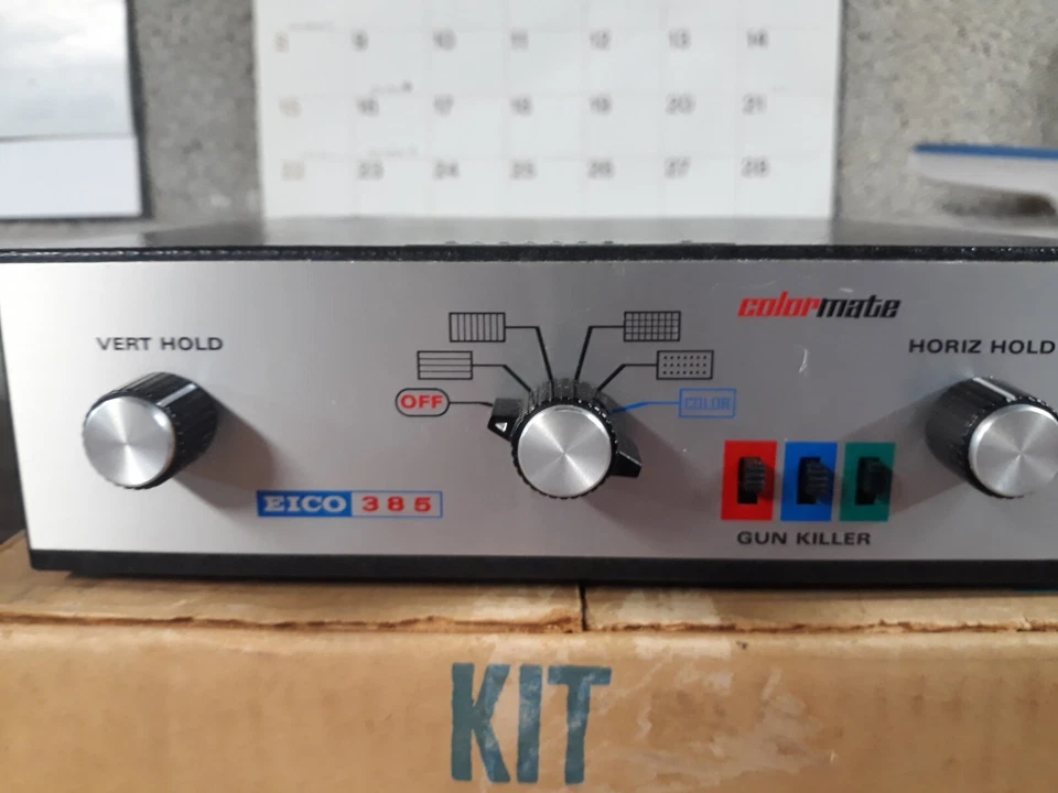 385 gerador de barras coloridas de estado sólido EICO Estate compre não testado. Caixa e papelada. - Imagem 2 de 4