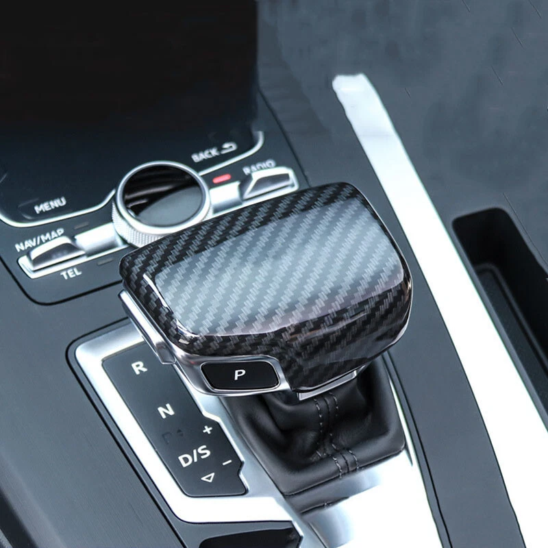 Cubierta de perilla de cambio de fibra de carbono para Audi A4 A5 S5 RS5 Q7, Q5 de 17-up Foto 4 de 4