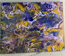 Original Hand Painted "Abstract Cheetah" acrylic painting 10x8 stretched canvas