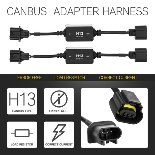 4 Sides H13 H4 9012 9007 9004 LED Headlight Bulbs Hi Lo Beam Bright White 6000K - Picture 30 of 78