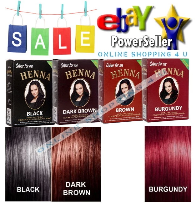 Colour For Me Henna Mehndi Powder Hair Dye Permanent Hair Care Color Colourants