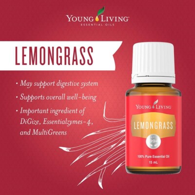 ** Young Living Ätherische Öle ** Zitronengras 15ml erfrischend, anregend, ausgleichend