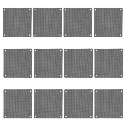 12pcs Computer Fan Grills PVC Abdeckung Computer Filter Fan - Proof Abdeckung