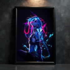 Jinx Arcane Animated Series League Of Legends Poster Print - No Frame