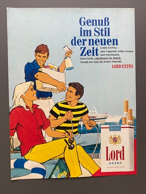 Lord Extra Boot Schiff Skipper sixties retro 1968 Vintage Ad Werbung Reklame