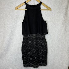Guess Los Angeles Jet Black Studded Dress Size XS