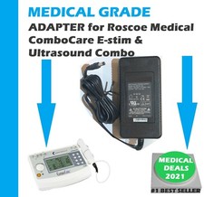 NEW MEDICAL GRADE POWER ADAPTER for ROSCOE MEDICAL ComboCare E-stim & Ultrasound