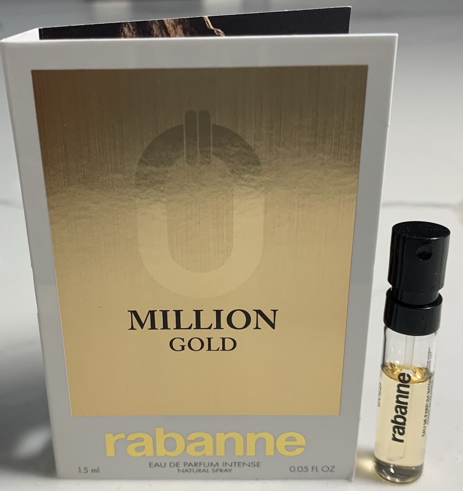Rabbane Sample PACO RABANNE Million Gold Eau de Parfum intense sample lot set x 2 - 0 ...