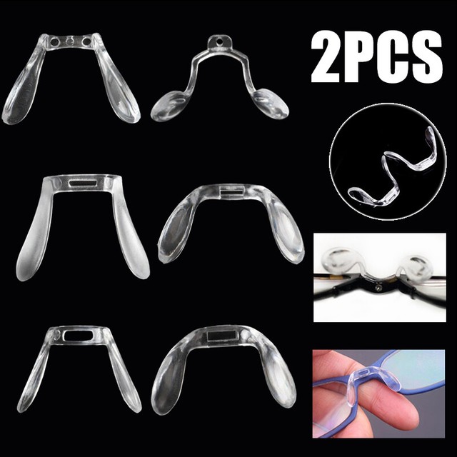 2pcs AntiSlip silicone Stick On Nose Pads For Eyeglasses Sunglasses Glasses eBay