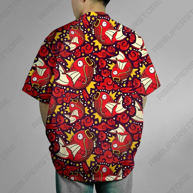 Magikarp Hawaiian Shirt Magikarp Button Up Shirt Gift