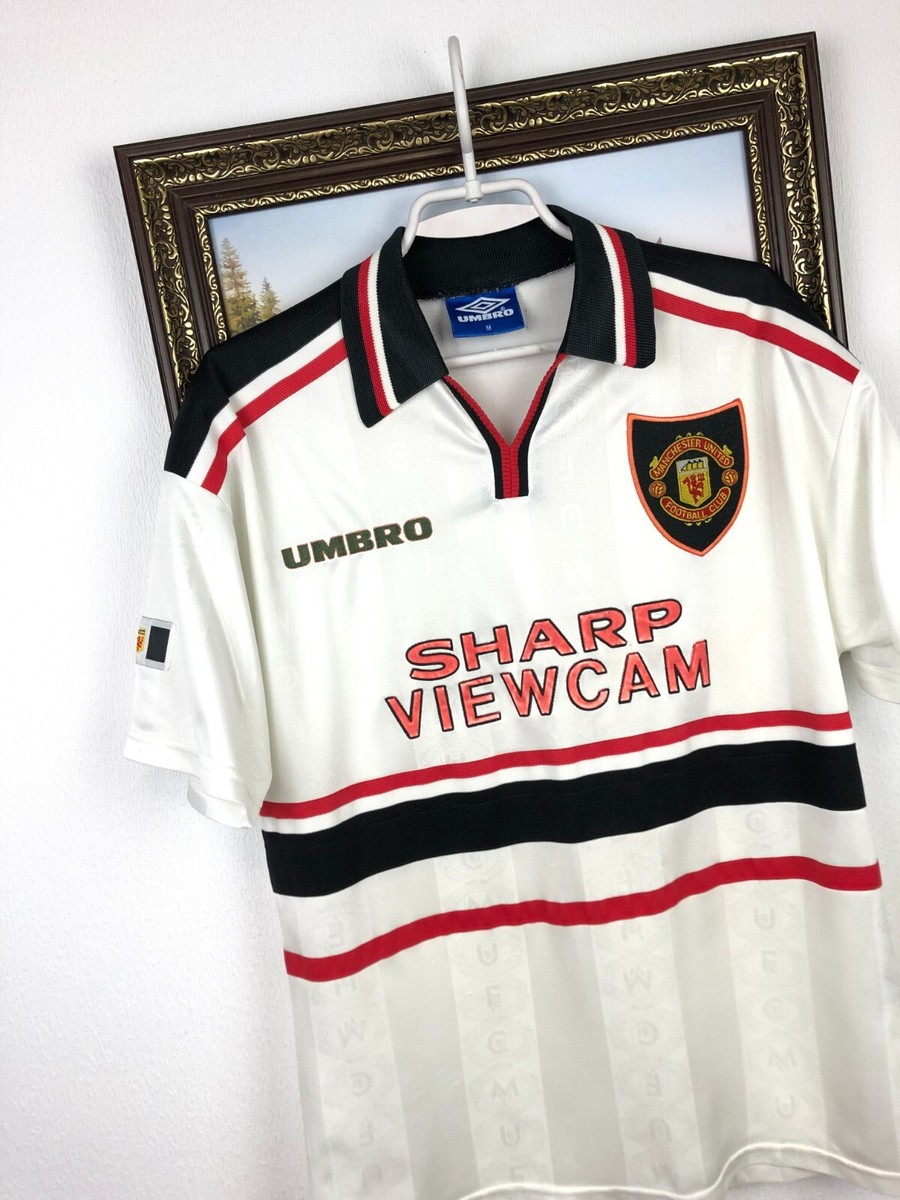 Manchester United Away football shirt 1997 Soccer Umbro Mens